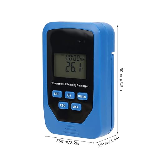 TL505 Temperature Humidity Data Recorder Multifunctional Digital Thermohygrometer Portable with Backlight for Industrial Environmental Monitoring ABS Material 55x90x35mm - Image 4