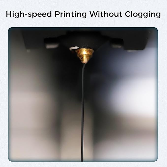 Official Creality Hyper PLA-CF (Carbon Fiber) Filament 1.75mm, High Speed PLA-CF 30-300mm/s 3D Printer Filament, Dimensional Accuracy +/-0.02mm, Fit Most FDM 3D Printers，1KG(2.2lbs) Spool Black - Image 7