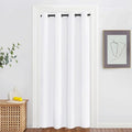 NICETOWN White Room Darkening Curtain 78 inch Length for Doorway - Grommet Privacy Door Curtain Sound Reducing Thermal Window Treatment for Living Room/Bedroom (1 Panel, W52 x L78) by NICETOWN