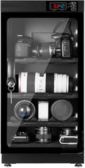 INTBUYING Camera Dry Cabinet 50L Electronic Dry Cabinet for Camera Lens Storage with Lock 4 Layers Intelligent Temperature Humidity LED Screen Noiseless by INTBUYING