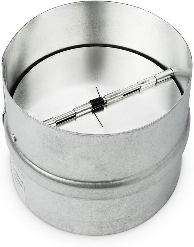 neverest® RK 6" Professional Backdraft Shutter Damper Connector Duct Fits Only with Metal Ducts by Neverest