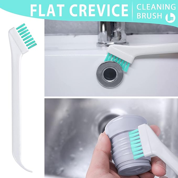 Small Cleaning Brushes Set, 4 pcs Crevice Household Cleaning Tool for Window Track Groove Sliding Door Bottle Gaps Humidifier Baseboard, Tiny Detail Scrub Cleaner Tool Gadget Kitchen Bathroom Set - Image 2