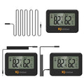 3PCS Mini Digital Hygrometer and Thermometer Reptile Thermometer with Extend Probe (Only Temperature) Indoor Temp and Humidity Meter with Magnet by KJCOOSWI