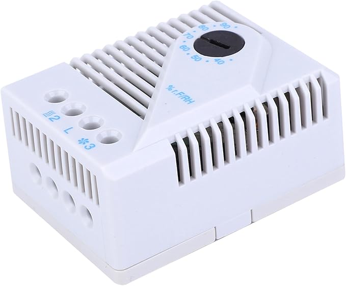Dioche Mechanical Humidity Controller Mechanical Humidity Controller - Hygrostat for Effective Regulation in TV Cabinets - HighQuality PC Material - Supports 12-250V (MFR012) - Image 2