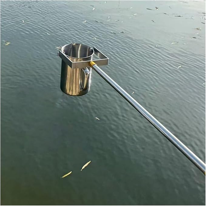 Telescopic Stainless Steel Wa-TER Sampling Pole, Water Sampler,Pendulum Beaker Sampler Ladle,Portable Mud Water Sampling Bucket,for Water Testing, Lab Sampling, Environmental Monitoring by Unknown