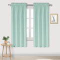 DWCN Blackout Curtains for Living Room Thermal Insulated, Energy Saving & Noise Reducing Bedroom Curtains, Mint Green, W 42x L 63 Inch, Set of 2 Rod Pocket Curtain Panels by DWCN