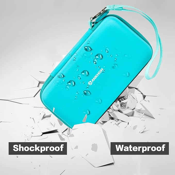 ANKHOH Case for 3Doodler Start+ Essentials 3D Pen for Kids, EVA Shell/Wrist Strap, Drop-Proof Water-Resistant, Stores for 3Doodler Pen Filament USB for Travel/Home/School (Box Only) All Green - Image 4