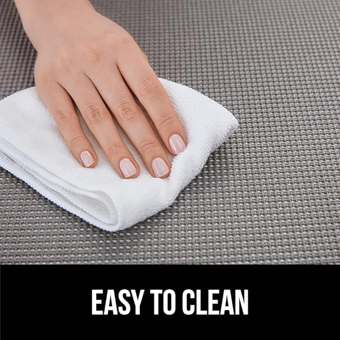 GORILLA GRIP powerGRIP Drawer Shelf and Cabinet Liner, Thick Strong Hold, Non-Adhesive Liners Protect Kitchen Cabinets and Cupboard, Bathroom Drawers, Easy Install, Breathable Mat, 12" x10' Light Gray - Image 8