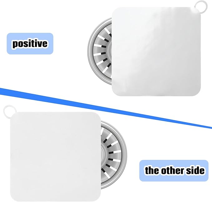 Yinkin 6 Pcs Drain Covers to Keep Bugs Out Silicone Shower Floor Tub Stoppers Bathtub Drain Stoppers Sewer Anti-Odor Mats Deodorizing Plugs for Bathroom(6 x 6 Inch,Square,White) - Image 3
