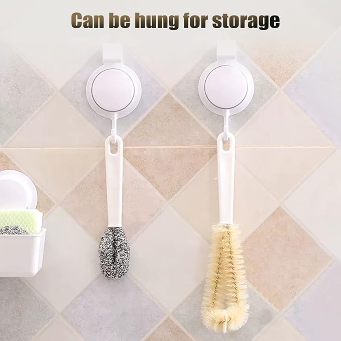Portable Blender Cleaning Brush Set of 4 - With Hanging Hole - Long Handle - For Water Bottles & Blenders - Image 4