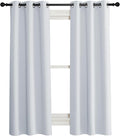 NICETOWN Room Darkening Window Treatment Curtain, Cloud Grey, Single Panel, 34 by 63, Energy Smart Thermal Insulated Block Out Sunlight Shade & Blind for Bedroom with Grommet Ring Top by NICETOWN