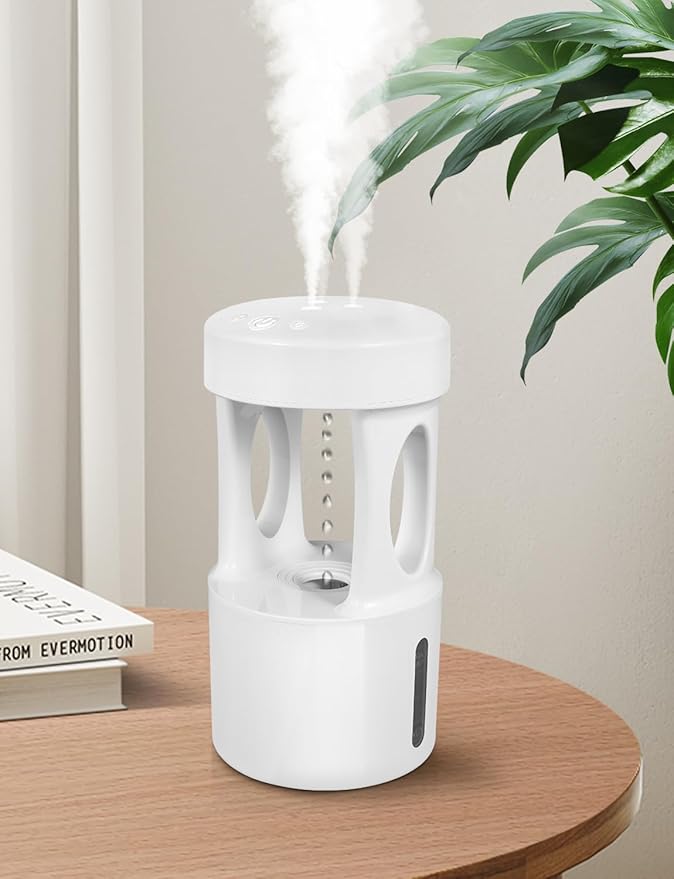 Anti Gravity Humidifier with Night Light, Drip Drop Humidifier for Bedroom/Baby Nursery/Bathroom/Living Room by RooXchowla
