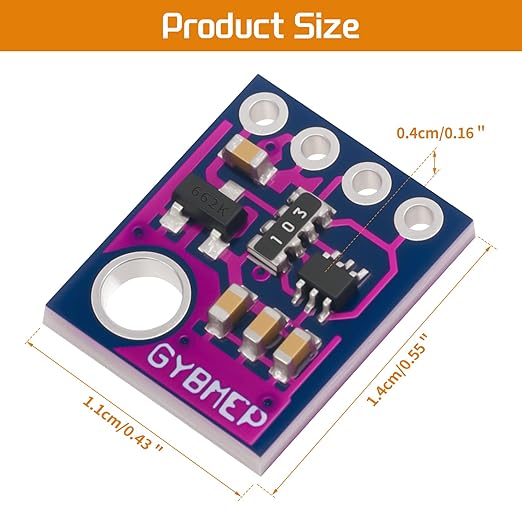 4pcs BME280 5V Sensor Module GY-BME280-5 Atmospheric Pressure Sensor Temperature Humidity Sensor I2C Interface Compatible with Arduino - Image 7