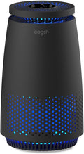Air Purifiers for Home Bedroom, 3-in-1 HEPA Filter for Pets Dander Dust Pollen Smoke Odors, Quiet Air Cleaner with Sleep Mode, 12H Timer, Night Light, Aromatherapy, Safety Lock, Black by MeansSimpleLife