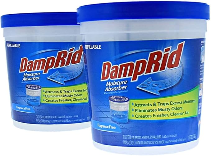 DampRid Lavender Vanilla Refillable Moisture Absorber - 10.5oz cups - 2 pack – Traps Moisture for Fresher, Cleaner Air by DampRid