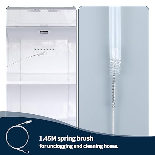 10 PCS Ice Machine Cleaner Brush Set - Includes 2 Extra-Long Straw Cleaner Brush & 8 Crevice Brushes for Deep Cleaning, Perfect Companion for Ice Maker Cleaner Tablets (White) - Image 6