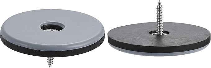 uxcell 50mm Furniture Feet Slider Glides Screw-in Chair Leg Protector Pads PTFE 12pcs - Image 4