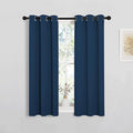 NICETOWN Window Curtain Panels, Thermal Insulated Solid Grommet Blackout Draperies/Drapes for Basement (Moroccan Blue, 1 Pair, 29 by 45-inch) by NICETOWN