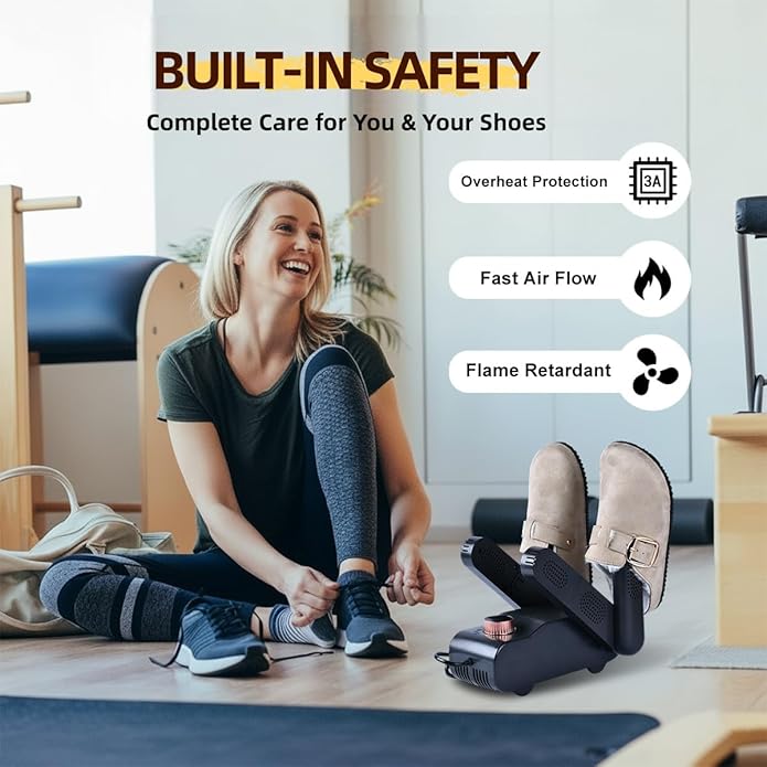 Boot Dryer Shoe Dryer, Glove Dryer with Heat Blower, Quick Drying Warmer for Work Boots, Sneakers, Hats, Helmets - Image 8