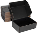 Small Shipping Boxes 10x5x3 Inch (25 Pack) - Sturdy Black Corrugated Cardboard Boxes for Small Business, Ecommerce, Mailing & Packaging | Recyclable Gift & Storage Boxes by DUZCLI
