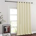 NICETOWN Blackout Curtains & Drapes - Privacy Thermal Efficiency Backdrop Curtains for Bedroom Room Divider Living Room Patio Sliding Glass Door, Wide 80 x Long 144 inch, Beige, 1 Panel by NICETOWN