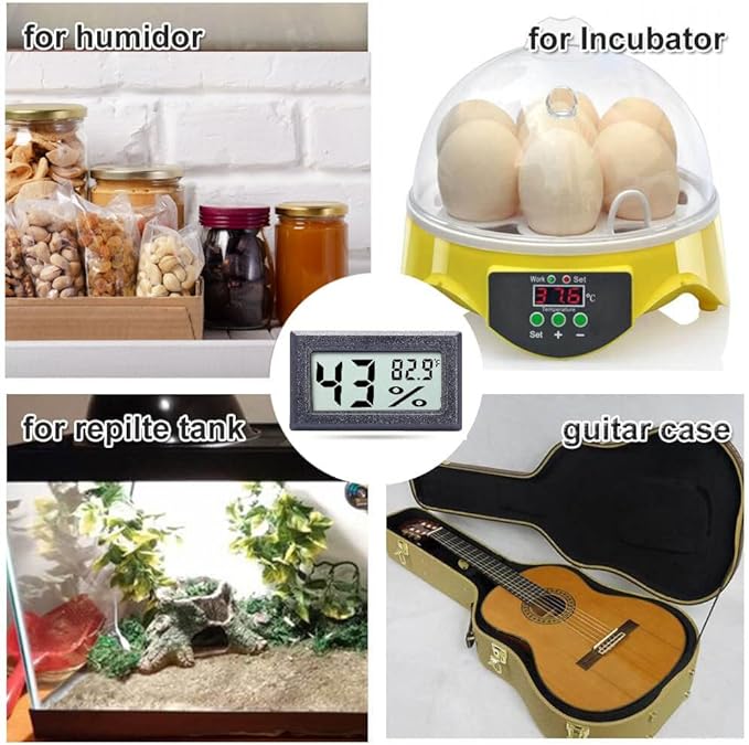 Goabroa Mini Hygrometer Thermometer Digital Indoor Humidity Gauge Monitor with Temperature Meter Sensor Fahrenheit (℉) - Image 4