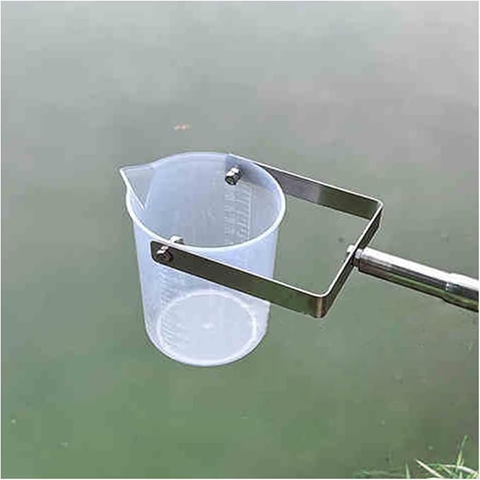 ERRULAN Telescopic Water Sampler Dipper, Ultra Light Rod Plastic Beaker Pendulum Beaker Sampler for Environmental Monitoring, Water Quali, 500/1000ml Sludge Judge Sampling(500ml,1.43-6m/4.7-19.7ft) by ERRULAN
