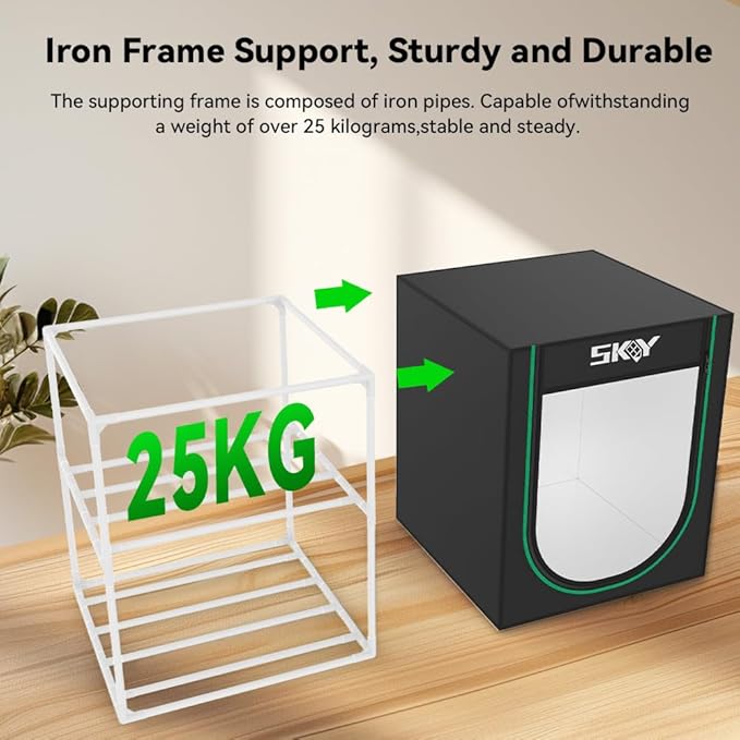 Skouphy 3D Printer Filament Storage Box - 2 Tiers Metal Filament Storage Rack with Cloth Cover,- 3D Filament Holder for Home, Office Workshop, Studio 20 Rolls - Black - Image 4
