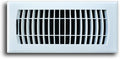 Truaire C160MWP 04X10(Duct Opening Measurements) Decorative Floor Grille 4-Inch by 10-Inch Plastic Floor Diffuser, Composite Collection, White Finish by Truaire