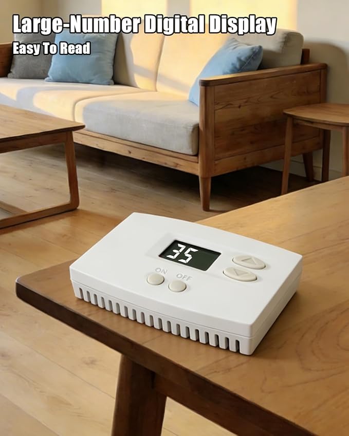 65 Whole House Humidifier Control Humidistat Compatible with 400 500 600 700 800 Humidifier, Manual Digital Humidistat Wall Mounted 24VAC - Image 3