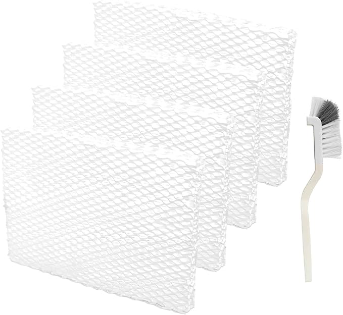 MD1-0034 Humidifier Replacement Wick Filters + Brush, Compatible with Vornado Evaporative Humidifier Evap40, Evap2, EV3, EV100, EV200, EVDC300, EVDC500, EVDC505 (Not for Evap3), 4-Pack (4) - Image 2