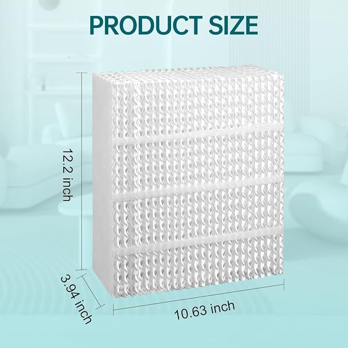 EP9800 1043 Super Wick Humidifier Replacement Filter Evaporative for AIRCARE EP9700 EP9500 SS390DWHT 821000 826000 826800 Bemis Space Saver 800 Series Essick Air EP9R-Series 2 Packs - Image 2