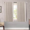 H.VERSAILTEX Blackout Curtains Thermal Insulated Window Treatment Panels Room Darkening Blackout Drapes for Living Room Back Tab/Rod Pocket Bedroom Draperies (2 Panels, Natural, 52 x 54 Inch) by HVERSAILTEX