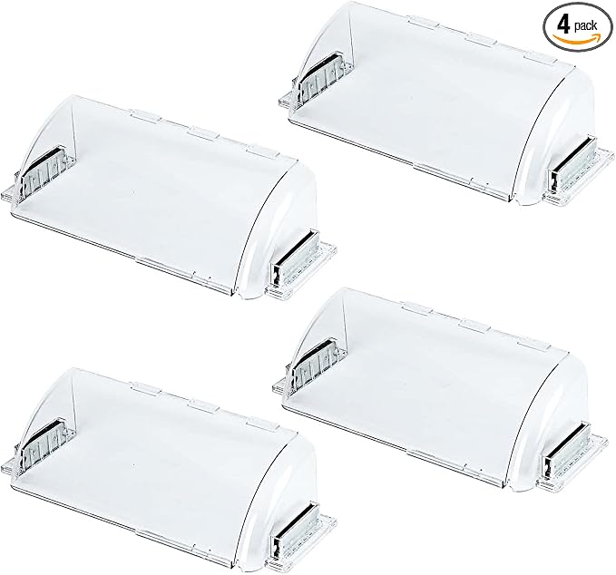 Air Vent Deflectors Adjustable Magnetic Heat and Vent Cover,9" to 15"Inches-Heavy Duty Unbreakable Plastic with Magnet Secure Design ，for Vent Covers for Home Floor，Sidewal，Ceiling Registers,4 Pack… by SKSFLYbrand