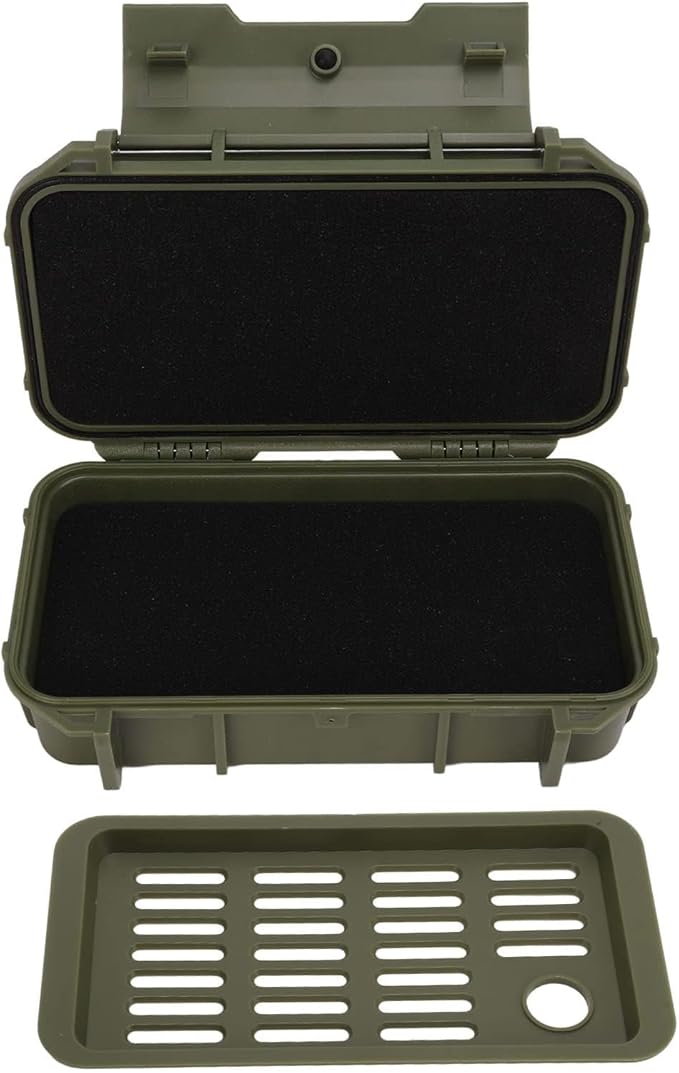 Hapivida Waterproof Dry Box Protective Case, 2Pcs Outdoor Shockproof Boxs ABS Plastic Storage Tool Box for Camping Fishing Hiking Water Sports - Image 5