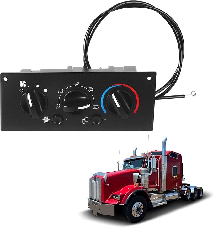 HVAC AC Control Panel Compatible with Kenworth 2002-2006 W900 C500 T800 T600A T300. Replace 599-5511 by Unknown