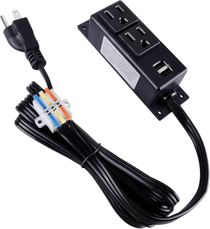 Gun Safe Accessory Electrical Power Outlet Kit，Sekelo Safe Power Outlet Kit with USB for Interior Dehumidifiers and Lights, UL Listed. by Sekelo