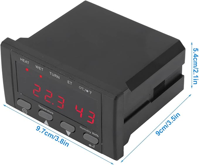Digital Temperature Controller, 220V/110V Automatic Egg Incubator Thermostat Incubator Temp Humidity Controller - Image 7