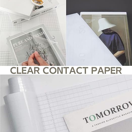COSNIGHT Clear Contact Paper Kitchen Oil Proof Waterproof Wallpaper Self Adhesive Vinyl Film High Temperature Resistant Transparent Removable Paper for Cupboard Doors Walls Kitchen 11.8In*118In - Image 6