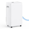 NEWBULIG 50Pints Dehumidifier with Drain Hose, 3,500 Sq.Ft Dehumidifier for Basement, 1.19 Gallon Tank, Low 41dB, Airflow Swing, Ideal Whole House Humidity Remover for Home, Bedroom & Bathroom by NEWBULIG