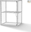 Clear Acrylic Display Case, Super Large Stackable Storage Bins Magnetic Attraction Lids, Acrylic Box with Compartment Divider for Collectibles, Figures, Cosmetic, Purse, Handbag, Wallet, 1 Pack by HOYOJA