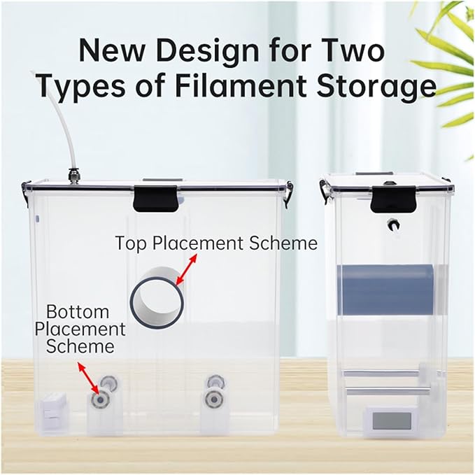 3D Printer Filament Dry Box Storage Hot-Air Heating Storage Printing Material Holder Moisture-Resistant for Filaments Dryer Box(Filament Dryer Box) - Image 2