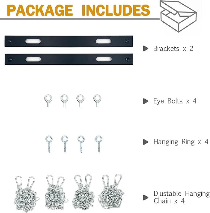 Dehumidifier Hanging Kit, Dehumidifier Joist Hanging Kit for Crawl Space and Basement Dehumidifiers, Easy Way to Raise and Lower dehumidifier, Helps reduce noise and vibration of the unit - Image 5