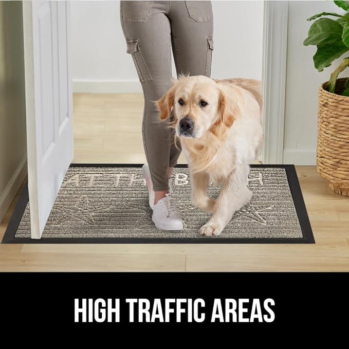 GORILLA GRIP 100% Waterproof All-Season WeatherMax Doormat, 47x35, US Designed Natural Rubber, Stain and Fade Resistant, Low Profile Indoor Outdoor Door Mats, Easy Clean Patio Mat, Sand Beach - Image 6