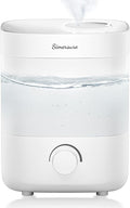 Top Fill Humidifier, 2L Water Tank for Bedroom, 28H Long Lasting New White Air Humidifier for Large Room, Ultra Quiet 25dB Cool Mist for Baby, Plants, Office, Easy to Clean & Fill by SimerSure