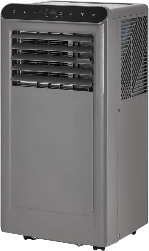 10,000 BTU Portable Air Conditioner with LED Display, 3-in-1 Portable AC Unit with Dehumidifier & Fan for Rooms Up to 450 Sq.Ft, Remote Control, 24h Timer, Easy Install for Bedroom & Home Office by HOME