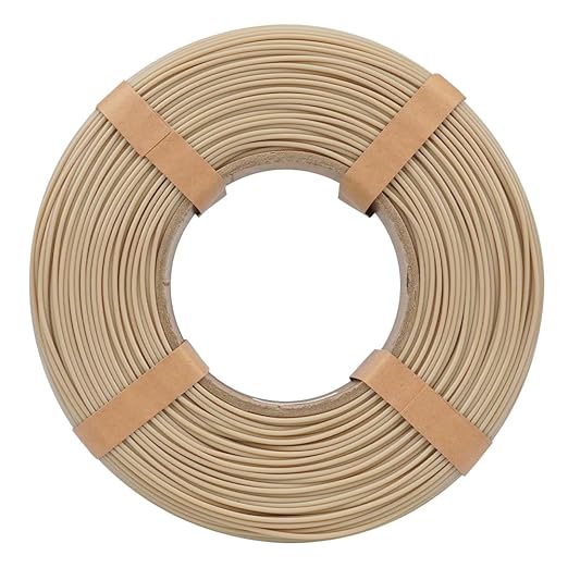 Inland V2 PLA PRO (PLA+) 3D Printer Filament Refill, 1.75mm Spooless Filament, Dimensional Accuracy +/- 0.03mm, 1KG (2.2lbs) Bone White Refill for Inland Reusable Spools, Bambu Lab Compatible - Image 3