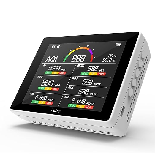 15 in 1 Air Quality Monitor Indoor with Large Display by Unknown