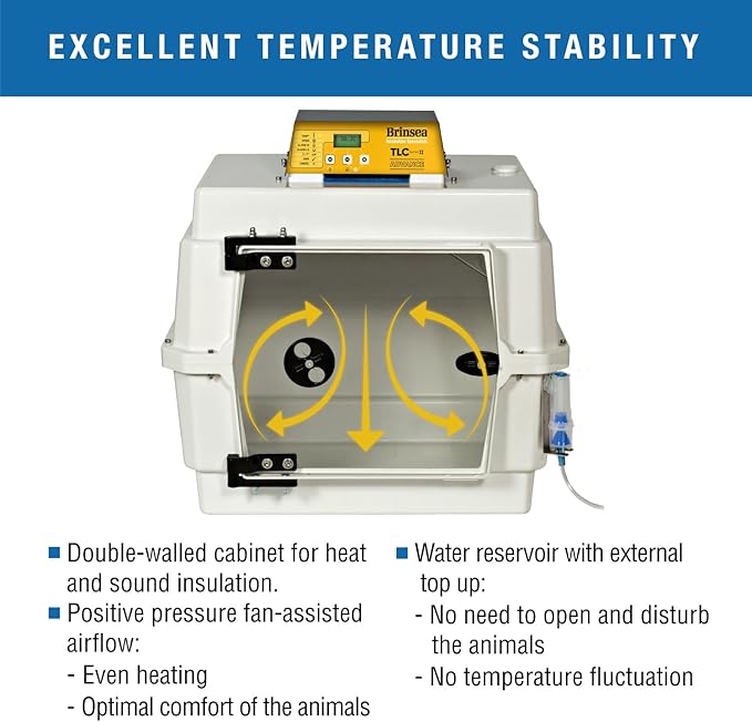 Brinsea TLC-40 Advance Series II Bird Brooder Pet Incubator with Nebulizer and Digital Display, ICU Incubator for Adult Birds, Newborn Puppies, Kittens, and Other Small Animals - Image 7