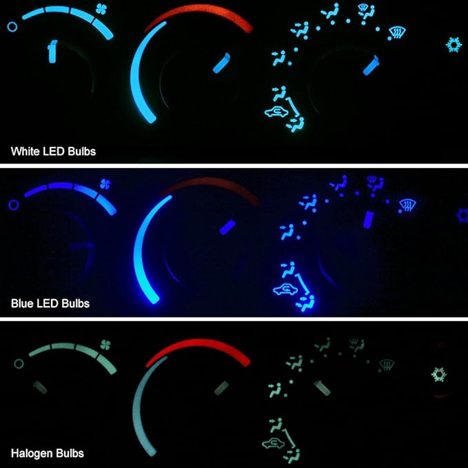 HERCOO LED Lights Bulbs Kit of AC Climate Heater Control Compatible with 2003-2008 Dodge Ram 1500 2500 3500 - Image 2